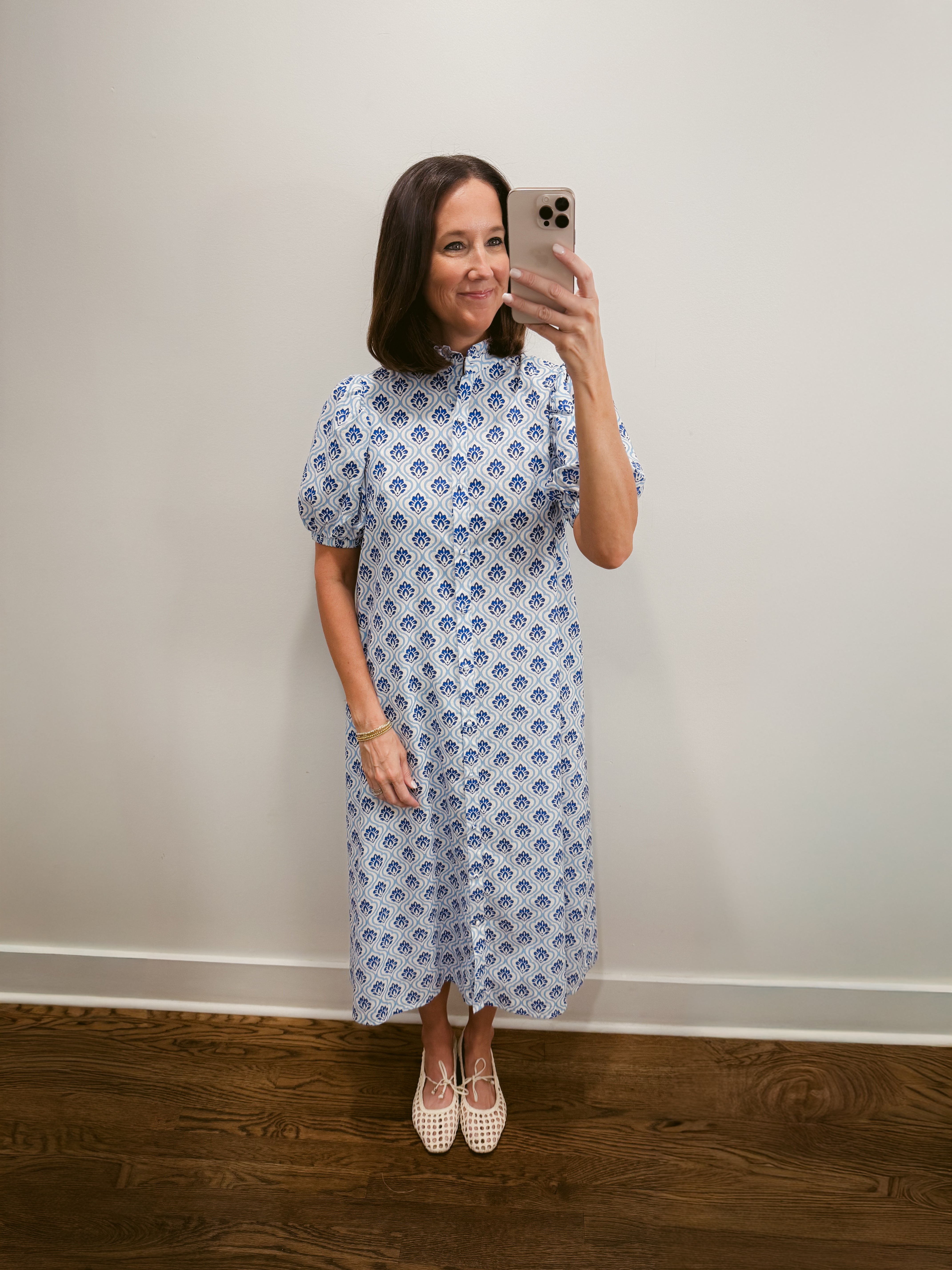 Harbor Tile Shirt Dress – Caley Paige