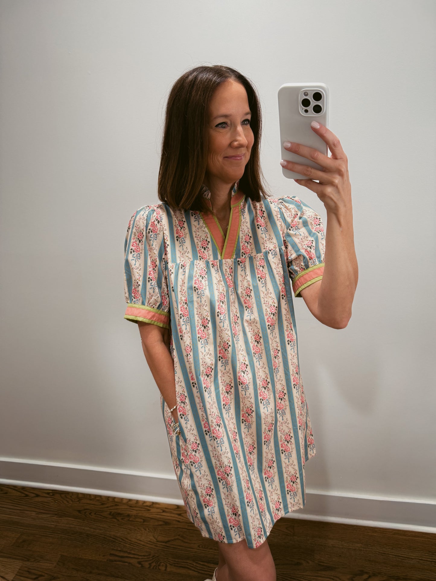 Vintage Rose Mini Dress