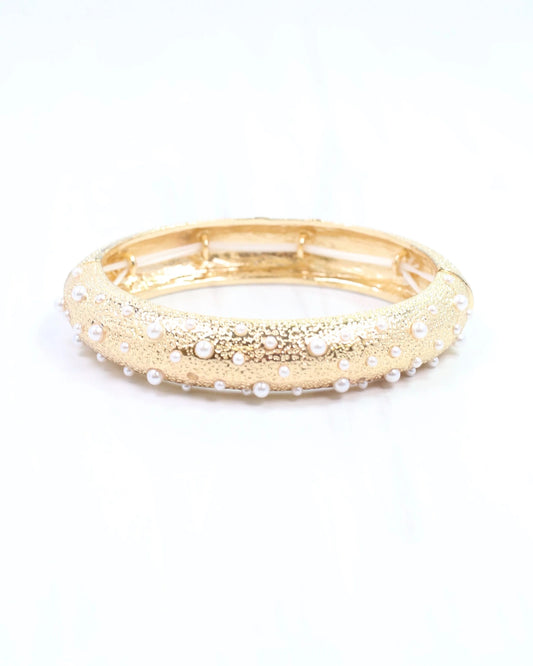 The Danice Textured Pearl Bracelet