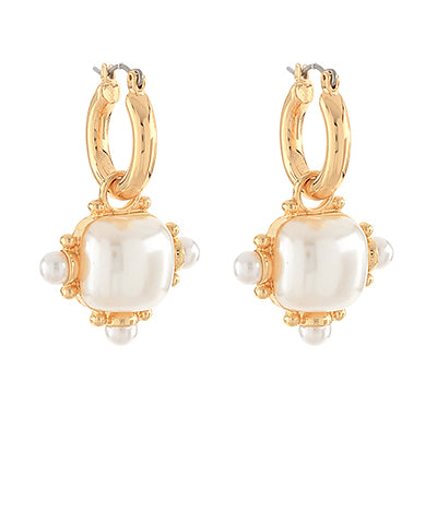 Large Pearl Drop Earrings
