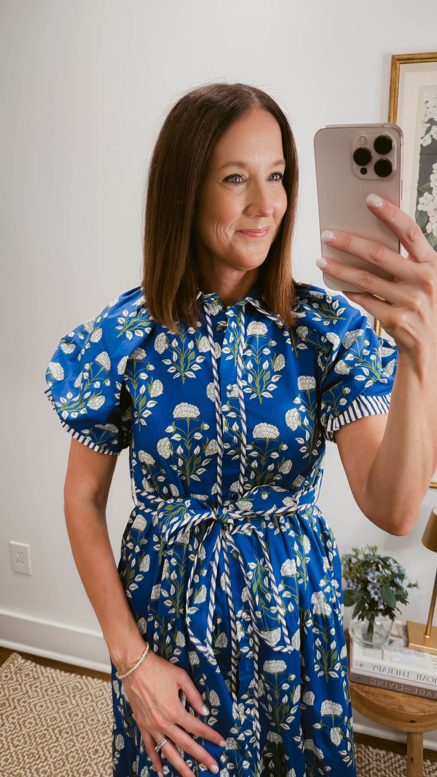 Marigold Bloom Midi Dress