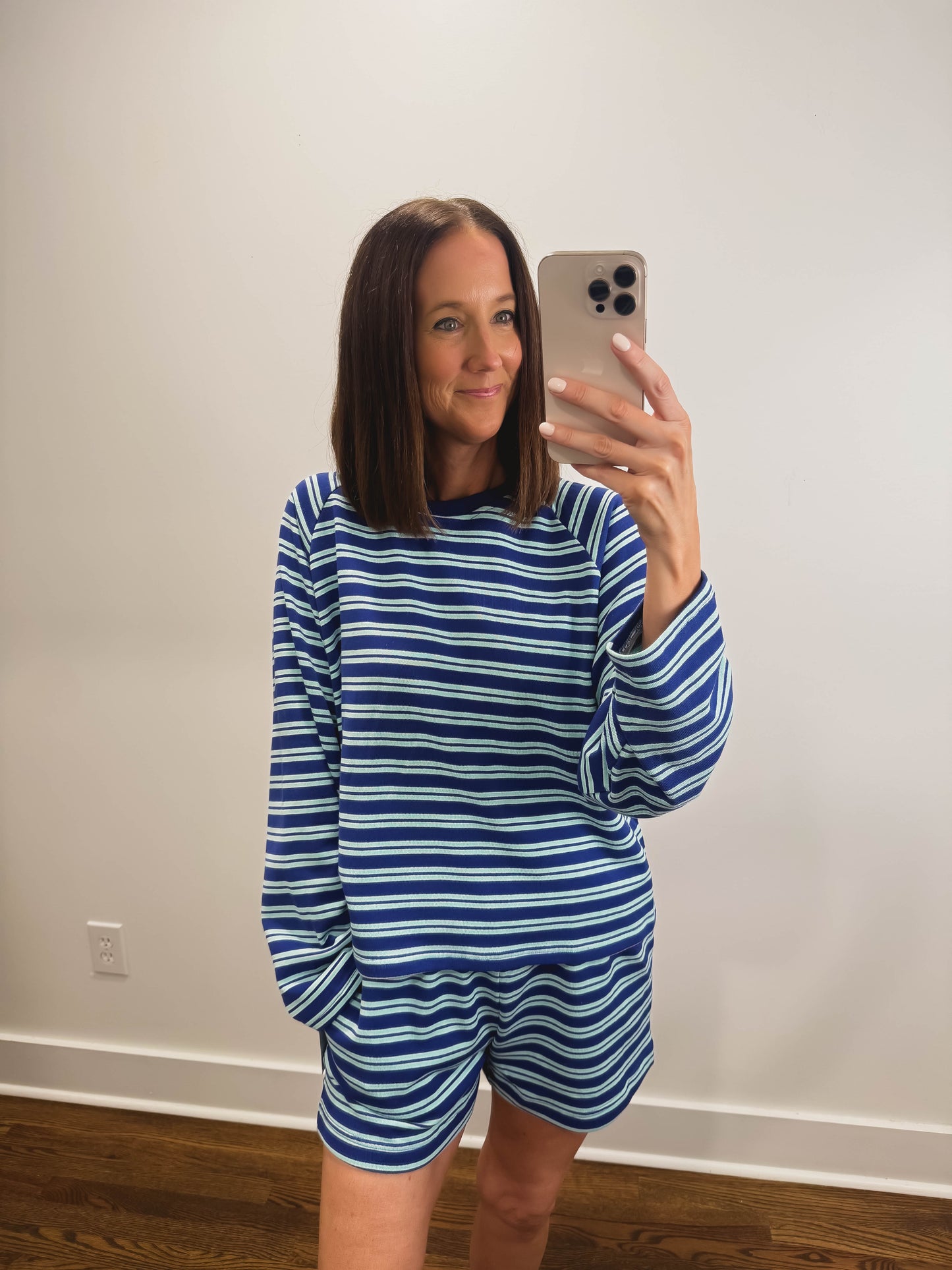 The Shoreline Terry Top in Blue