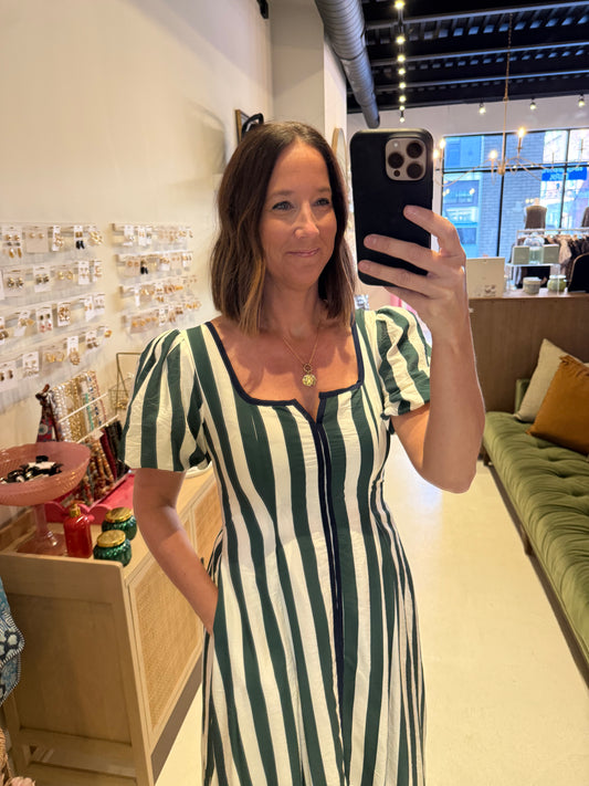 The Willow Stripe Midi Dress