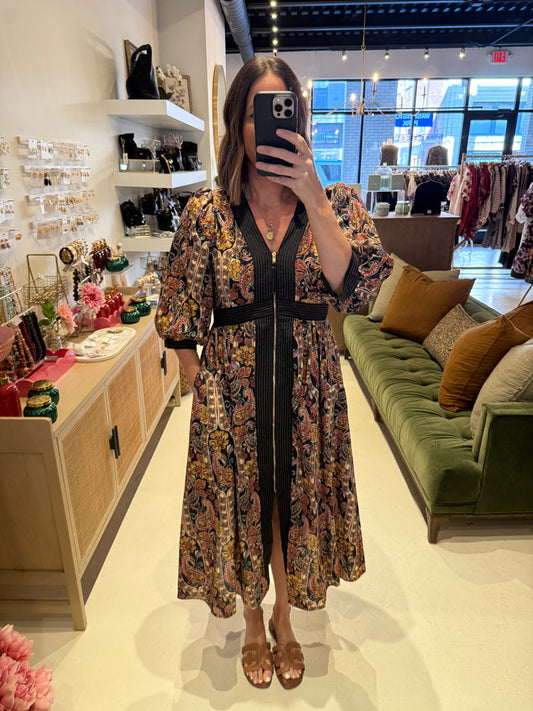 The Falling Florals Midi Dress