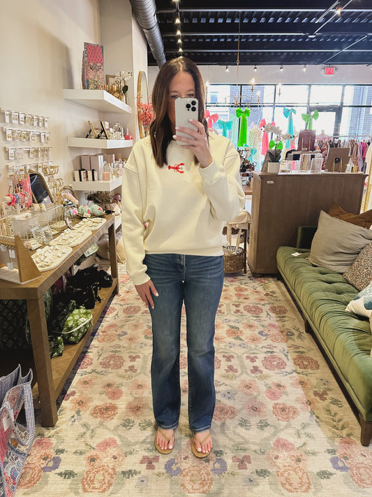 High Rise Straight Jeans Dark