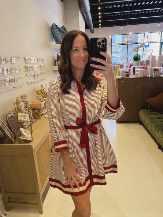 *** RESTOCKED *** The Crimson Carousel Dress