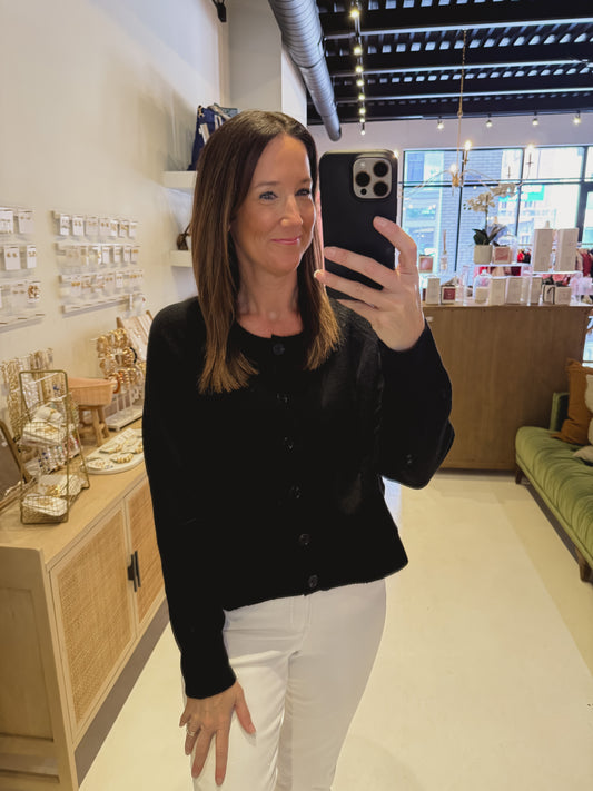 The Penelope Cardigan in Black