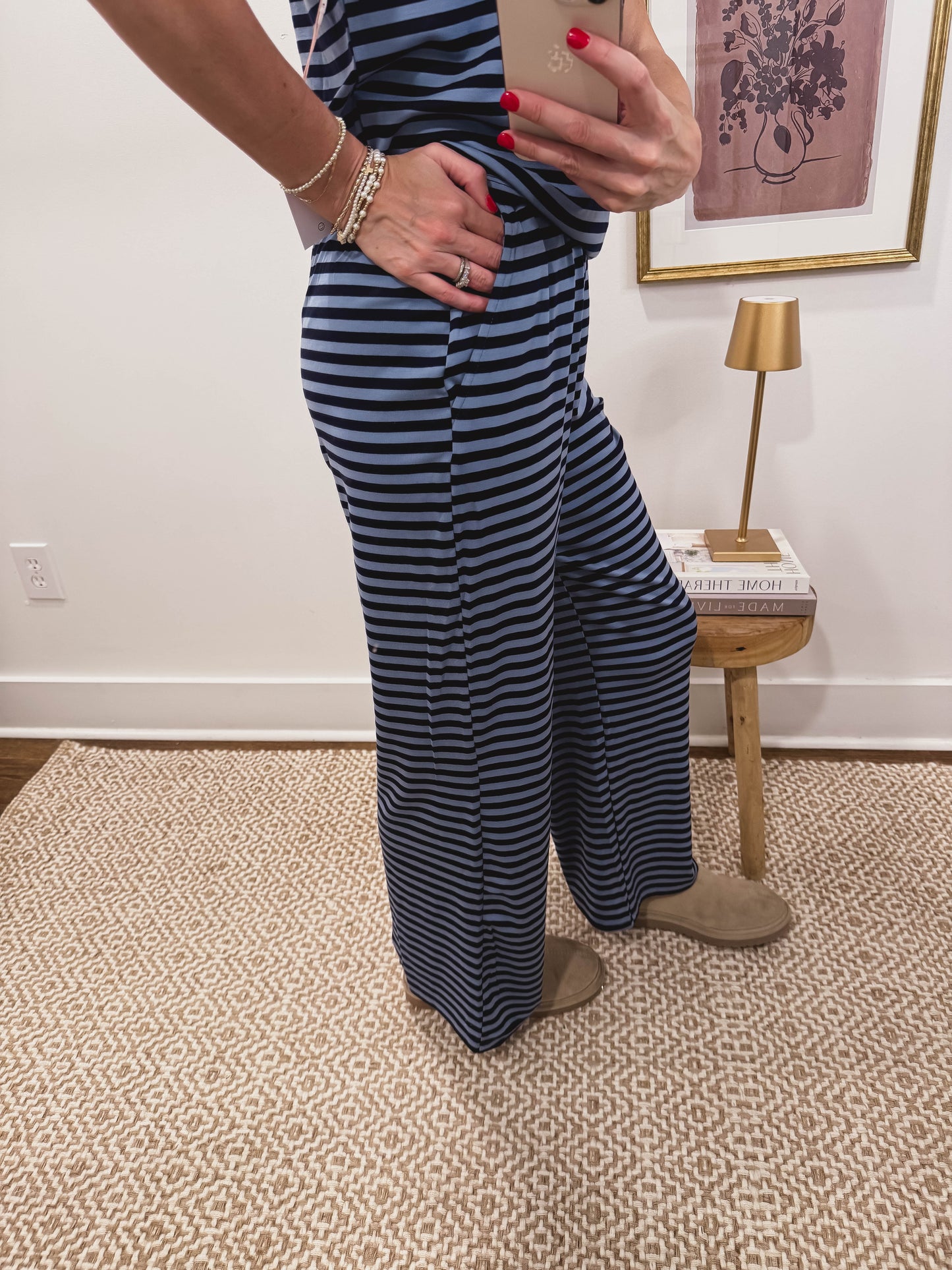 Blue Stripe Lounge Pants