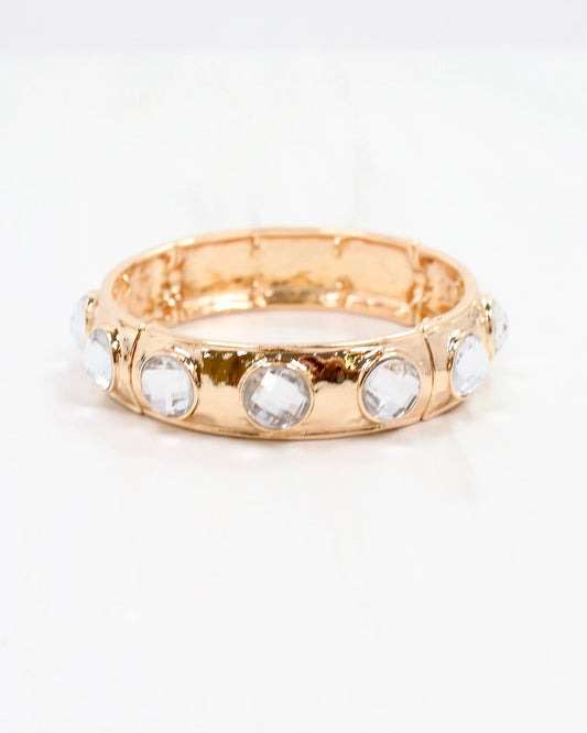 Reagan Stretch Bracelet Clear