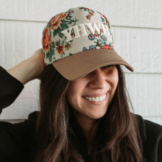 Floral Yhwh Hat by Jenessa Wait