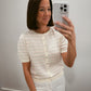 The Pointelle Petal Sweater