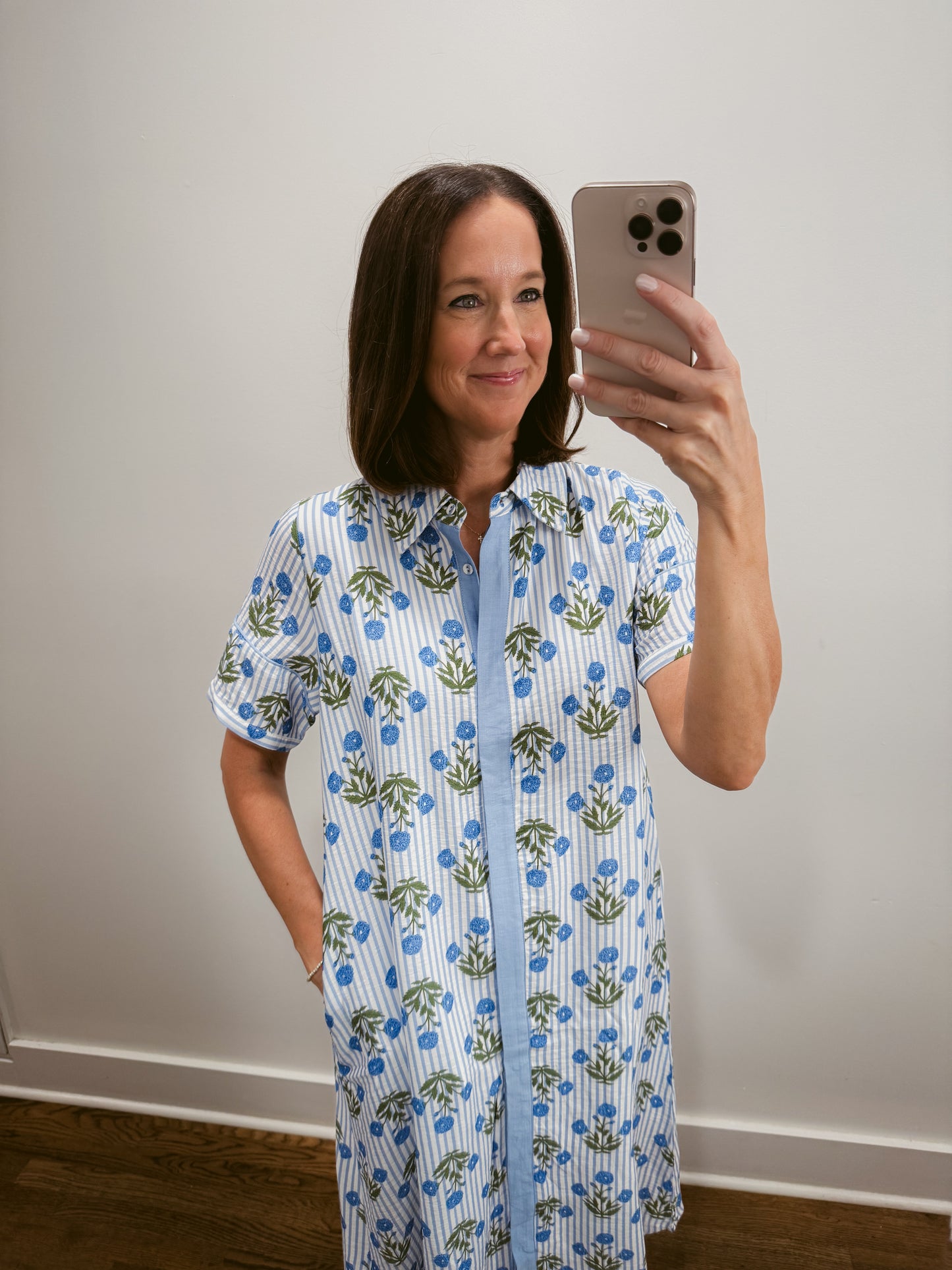 Marina Bloom Shirt Dress