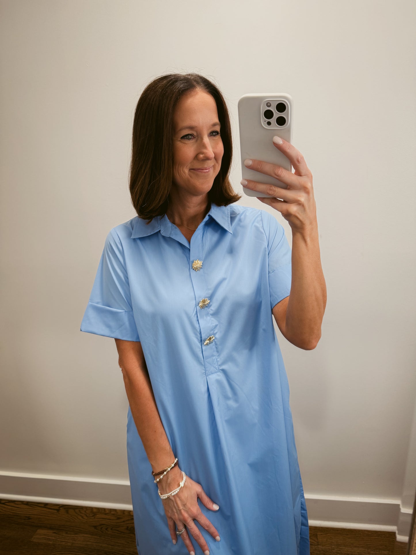 Bluebell Button Midi Dress