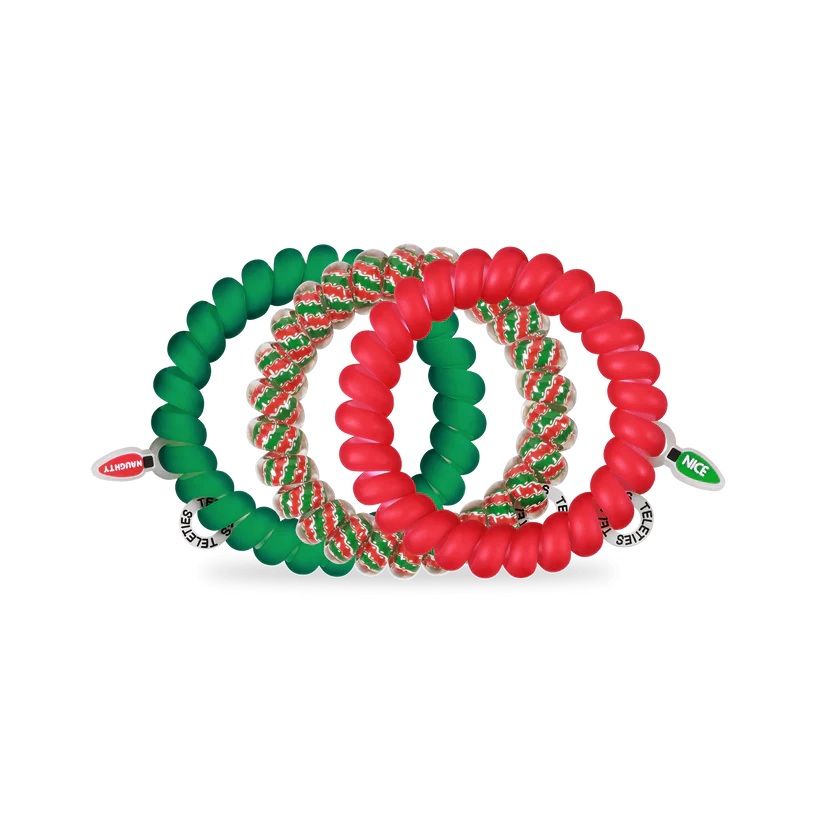 Naughty or Nice Large Hair Ties