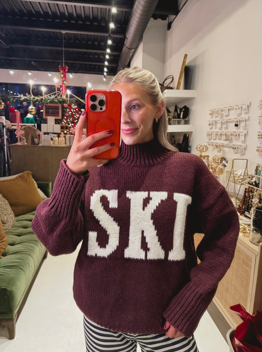 Burgundy SKI Sweater