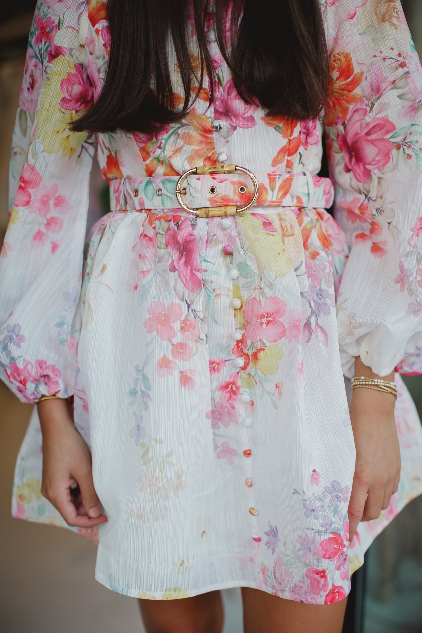 The Positano Floral Print Mini Dress