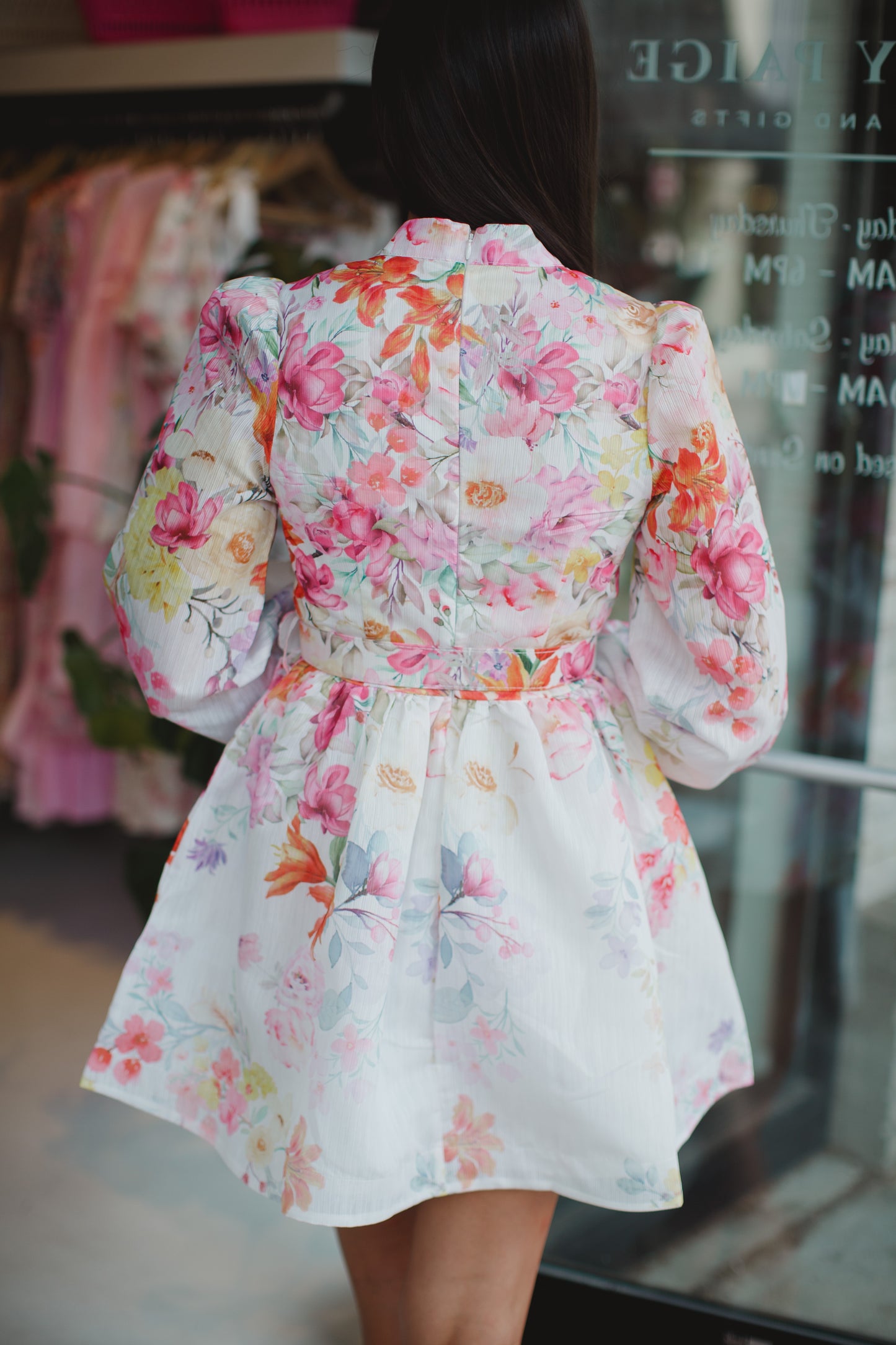 The Positano Floral Print Mini Dress