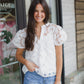 The Charlotte Floral Lace Top