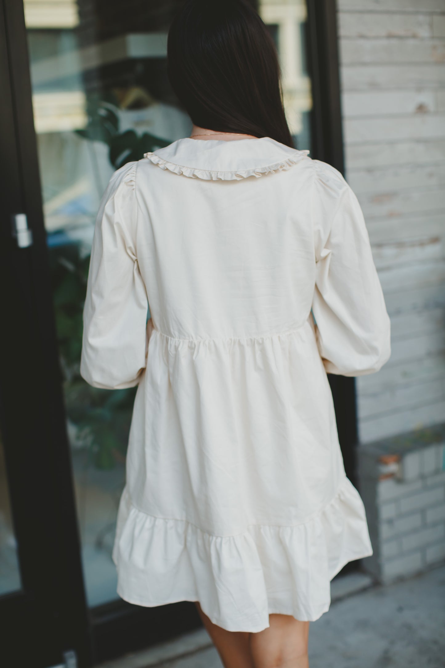 The Peony Dress in Cream