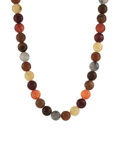 Wine Colored Acrylic Ball Bead Necklace