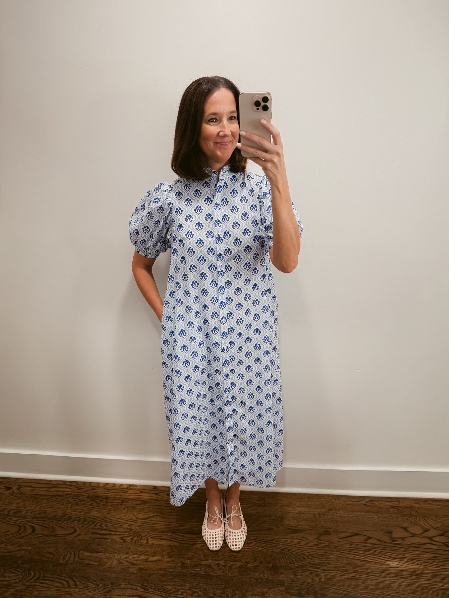 Harbor Tile Shirt Dress