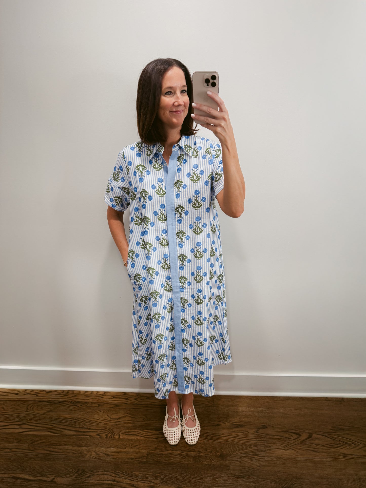 Marina Bloom Shirt Dress