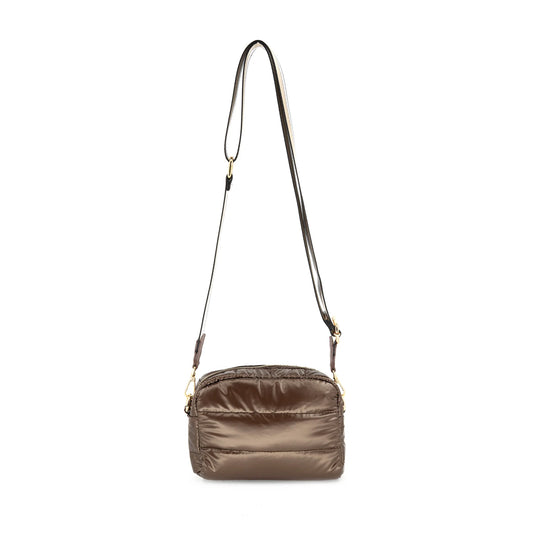 Puffer Crossbody-Brown
