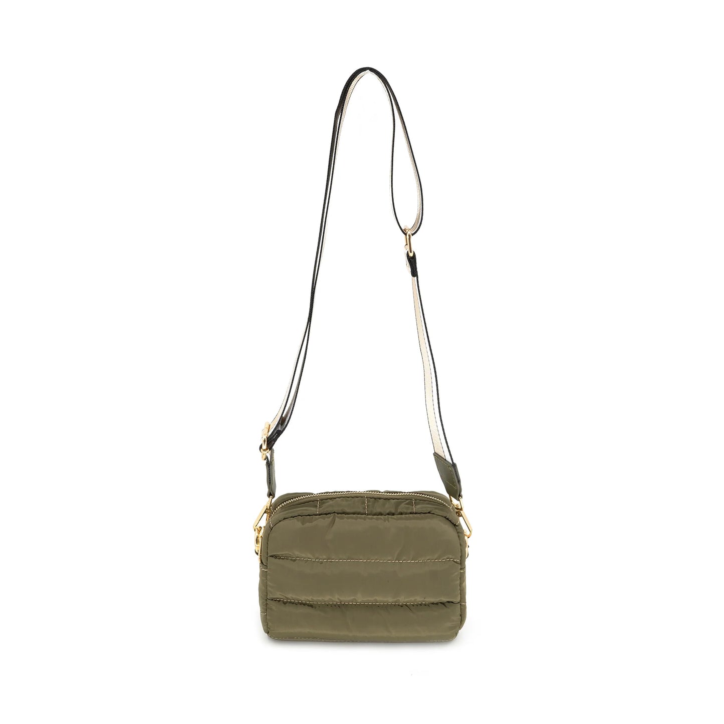 Puffer Crossbody-Olive