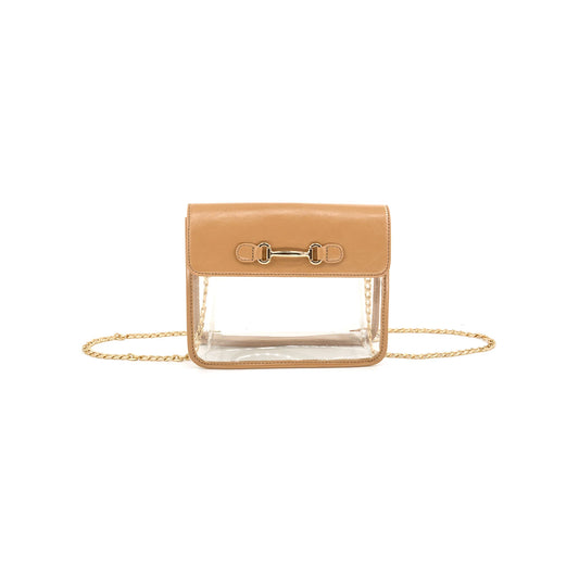 Clear Bag in Tan
