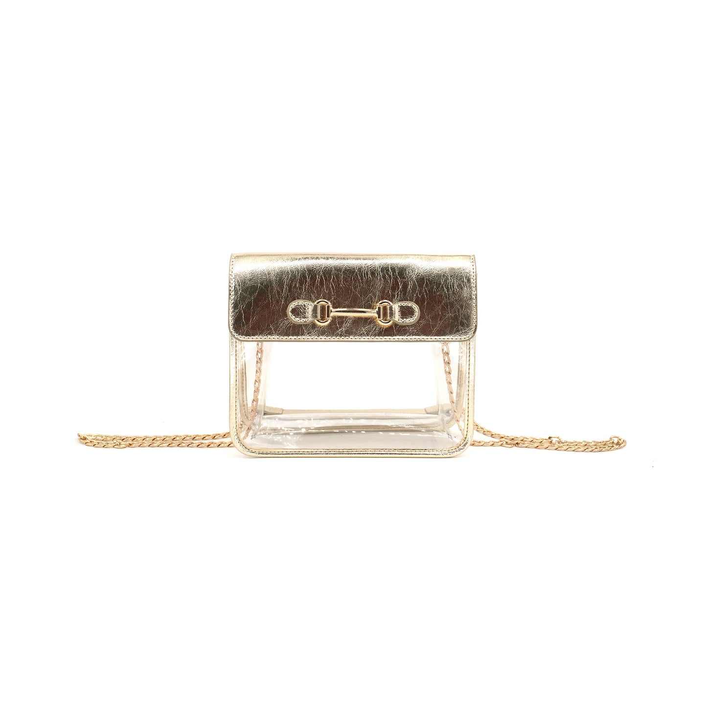 Clear Bag in Gold