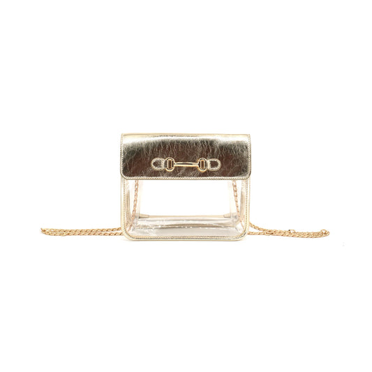 Clear Bag in Gold