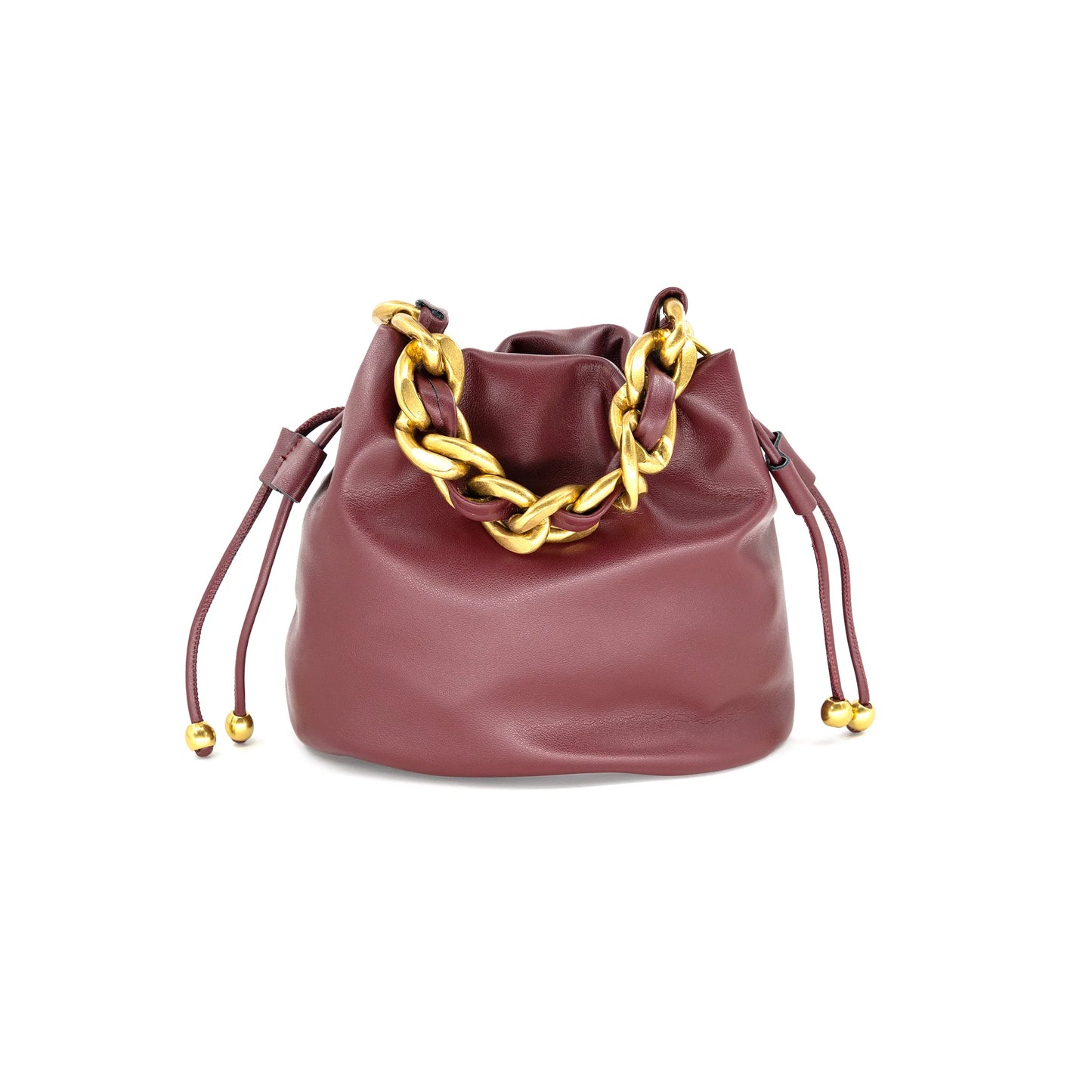 The Sandres Bag in Burgundy
