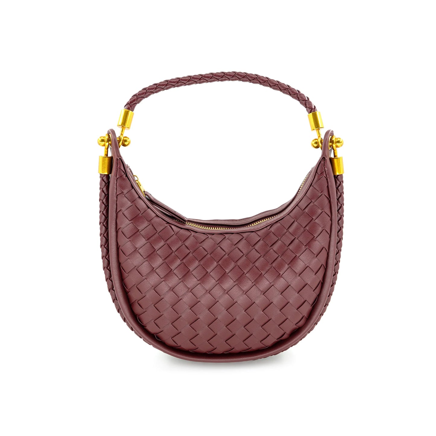 The Bordeaux Braided Hobo Bag