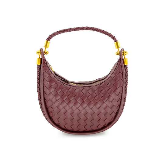 The Bordeaux Braided Hobo Bag