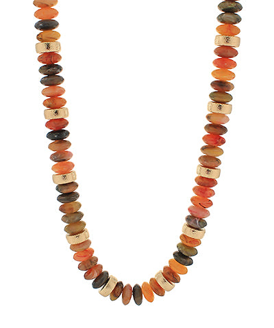 Amber Beaded Necklace