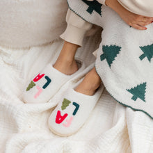 Load image into Gallery viewer, Christmas Holiday Fuzzy Slippers - Fa La La