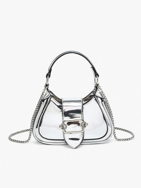 The Malia Buckle Crossbody/Satchel w/ Chain Strap