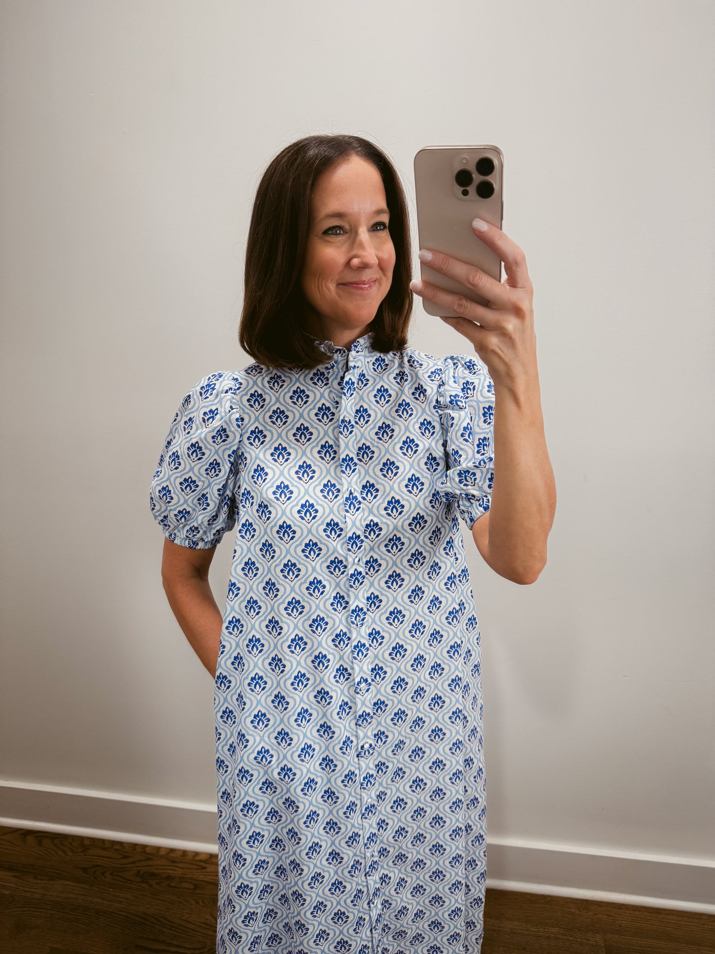 Harbor Tile Shirt Dress