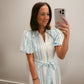 The Coastal Stripe Midi Dress