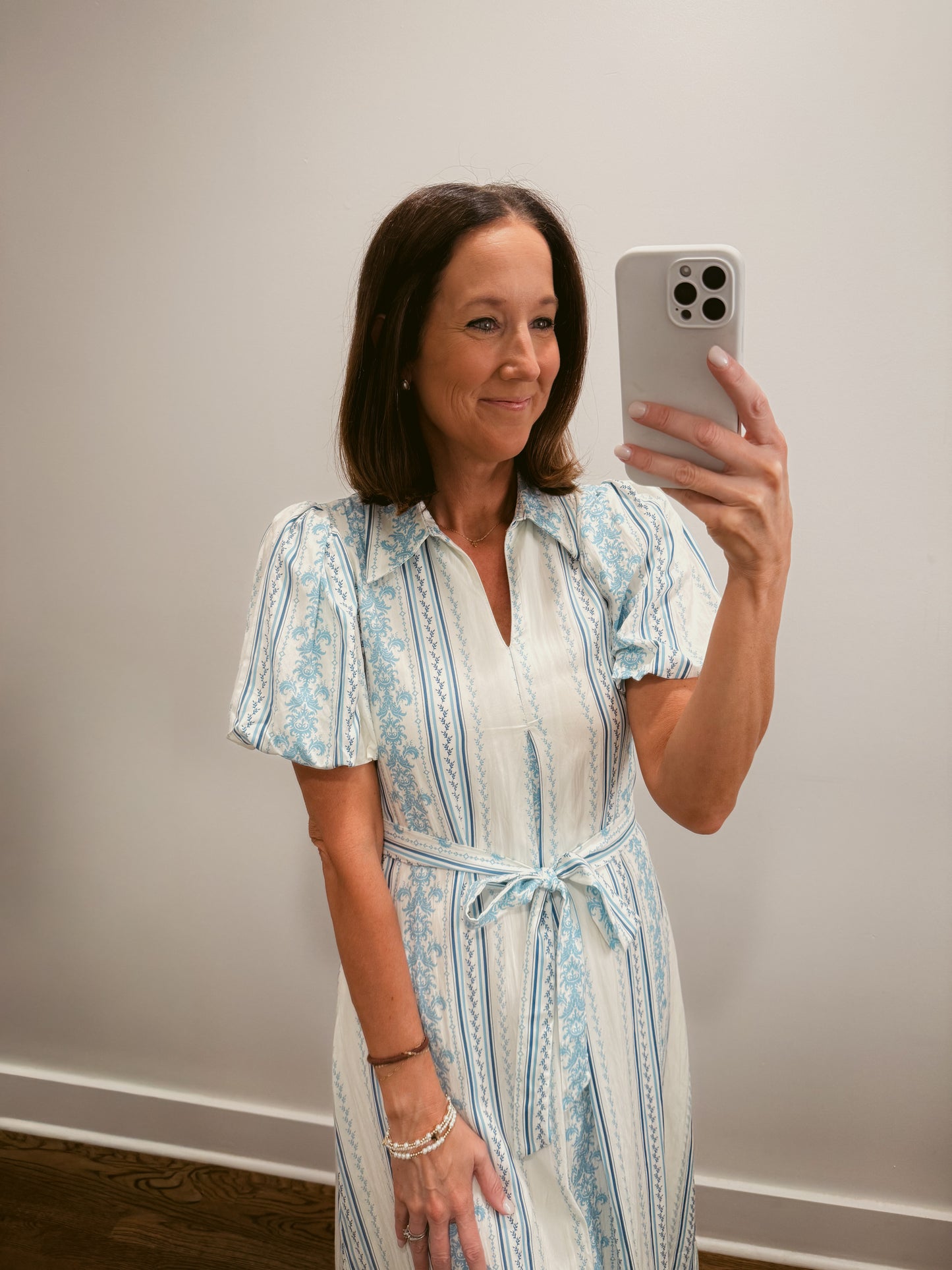 The Coastal Stripe Midi Dress
