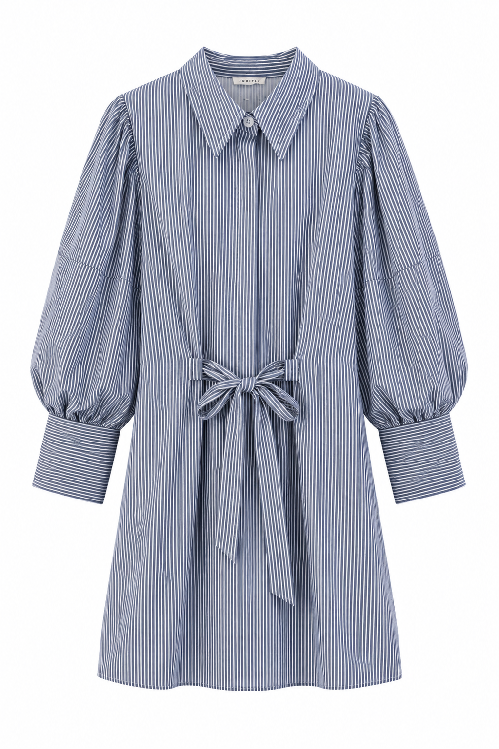 The Harbor Stripe Mini Dress in Navy
