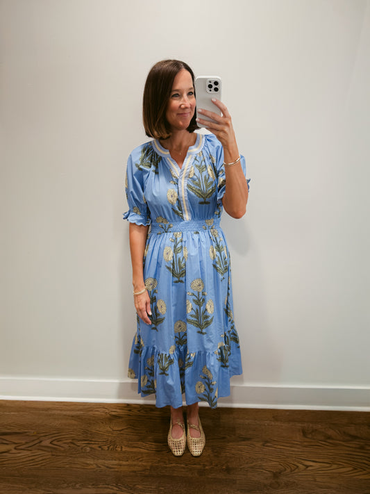 The Periwinkle Bouquet Dress