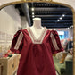 The Arden Luxe Top in Maroon
