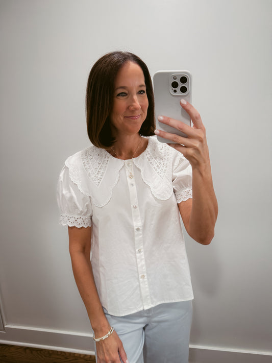 The Heirloom Lace Collar Blouse