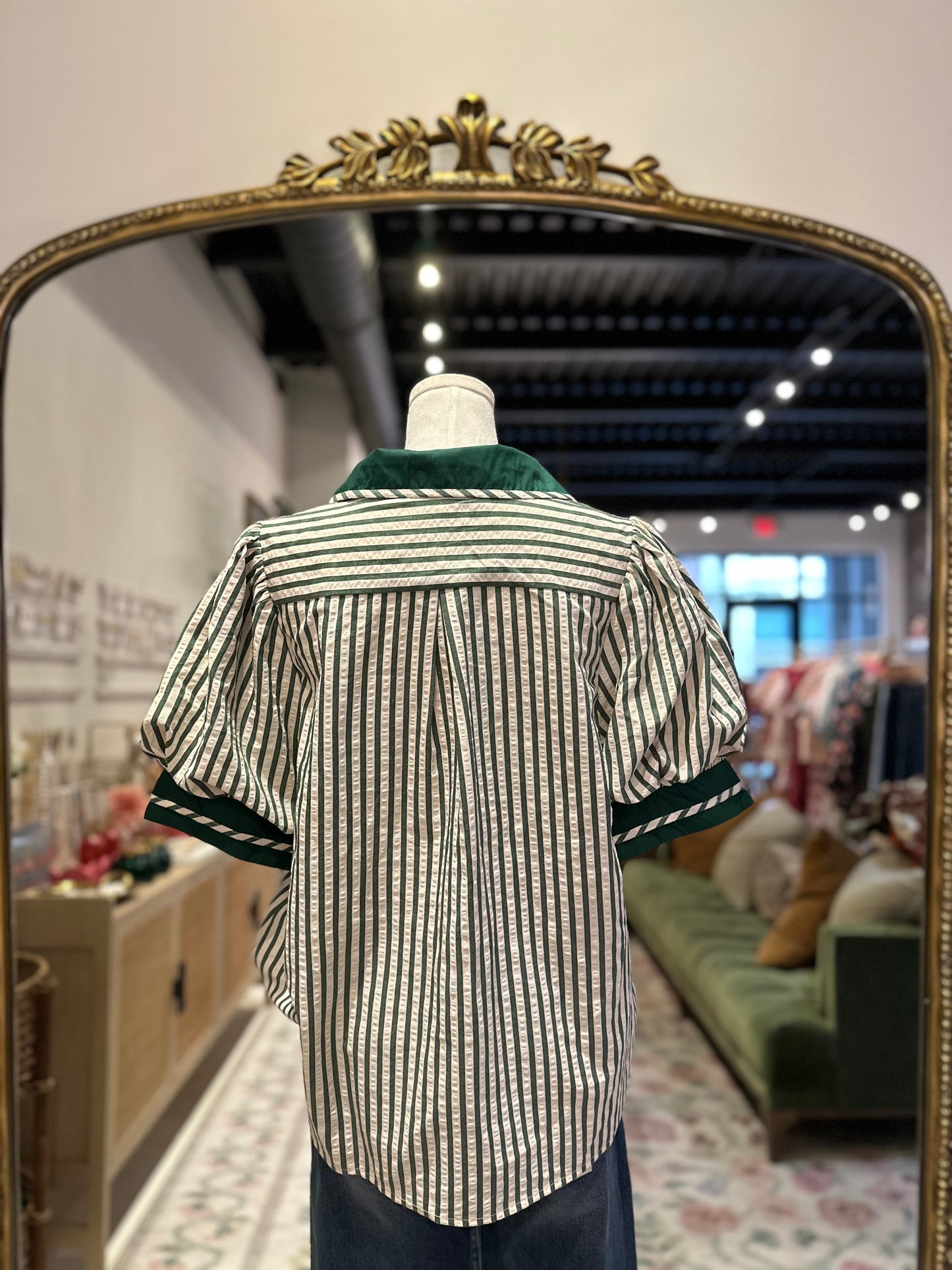 The Lottie Top In Green