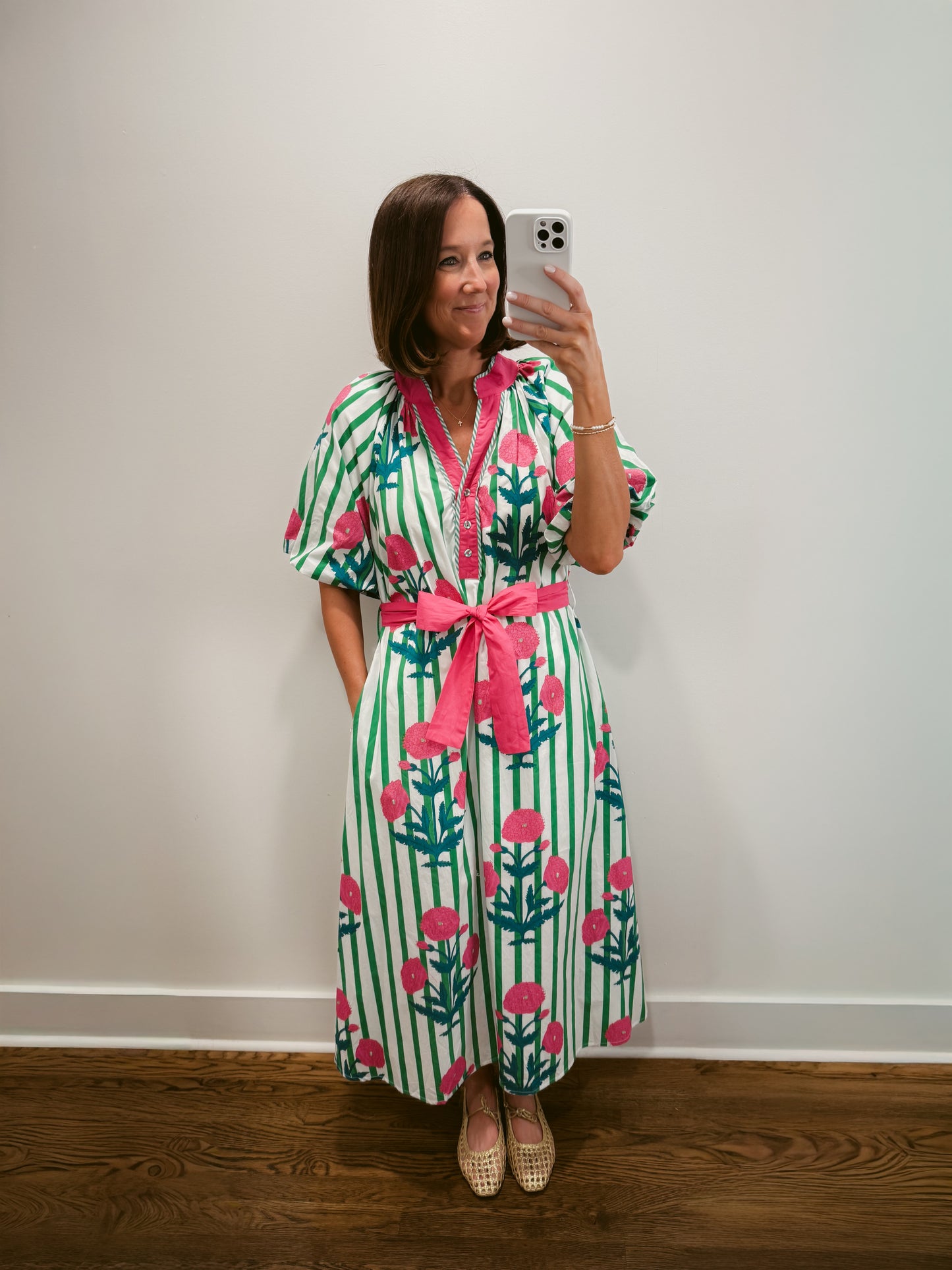 The Bold Bloom Midi Dress