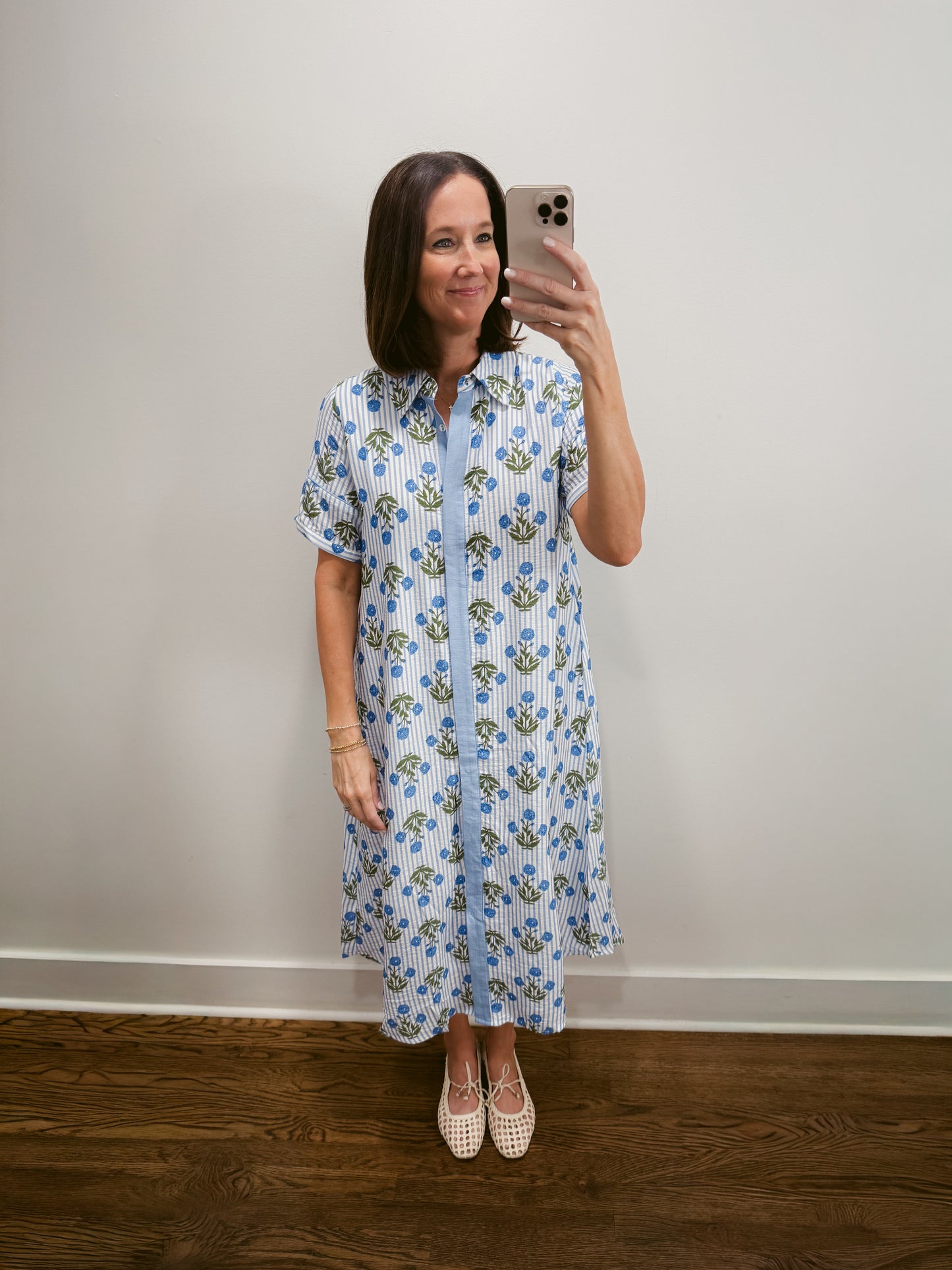 Marina Bloom Shirt Dress