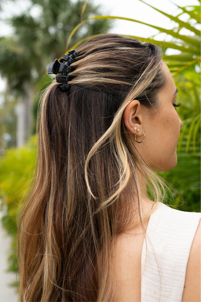 Classic Jet Black Small Claw Hair Clip