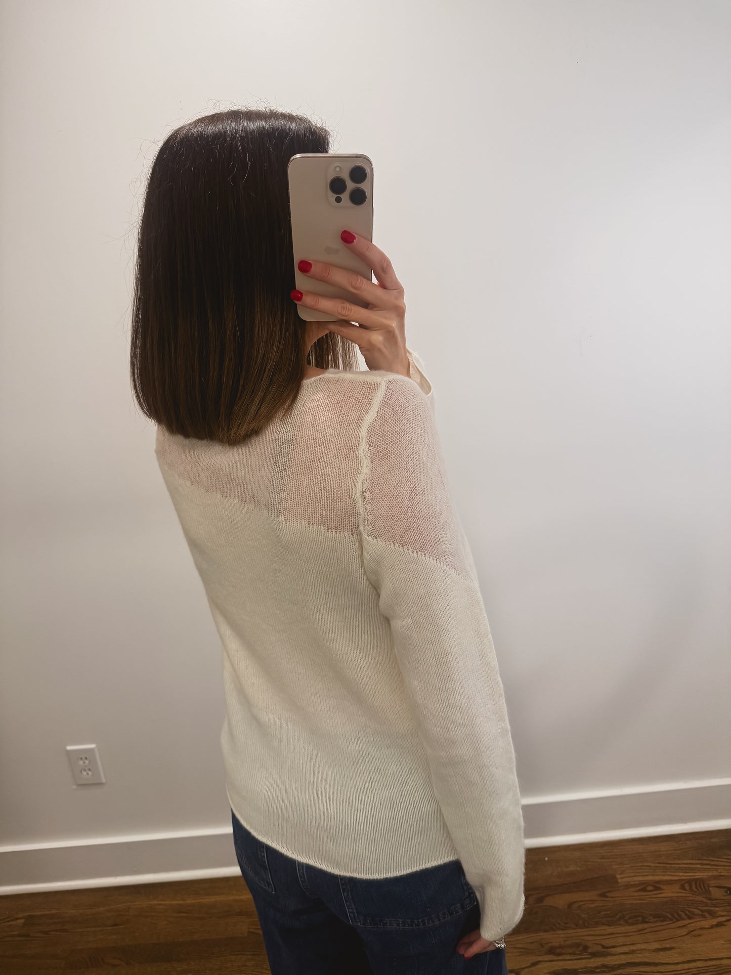 The Daisy Stitch Sweater in Cream