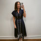 The Navy Vine Shirt Dress
